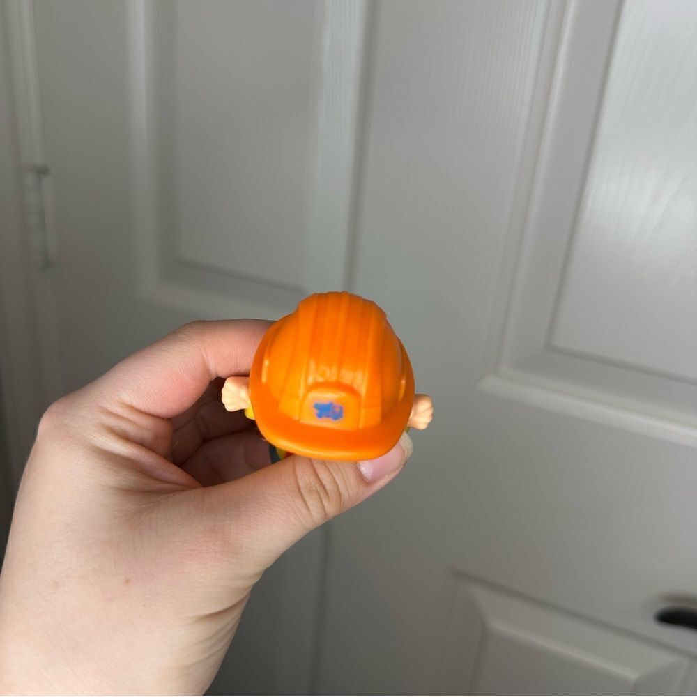 Fisher Price Little People Orange Hat Construction Worker Replacement Character - Picture 4 of 5